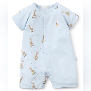 Kissy Kissy Blue Giraffe Print One Piece